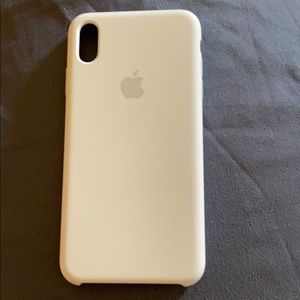 Apple silicone iPhone XS Max white case